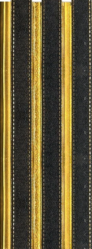 8x0.41 feet | 12 mm Black Patterned louvers (suitable for Bedroom, Hotel, Kitchen, Living Room, Office, Restaurant) | LV-23496