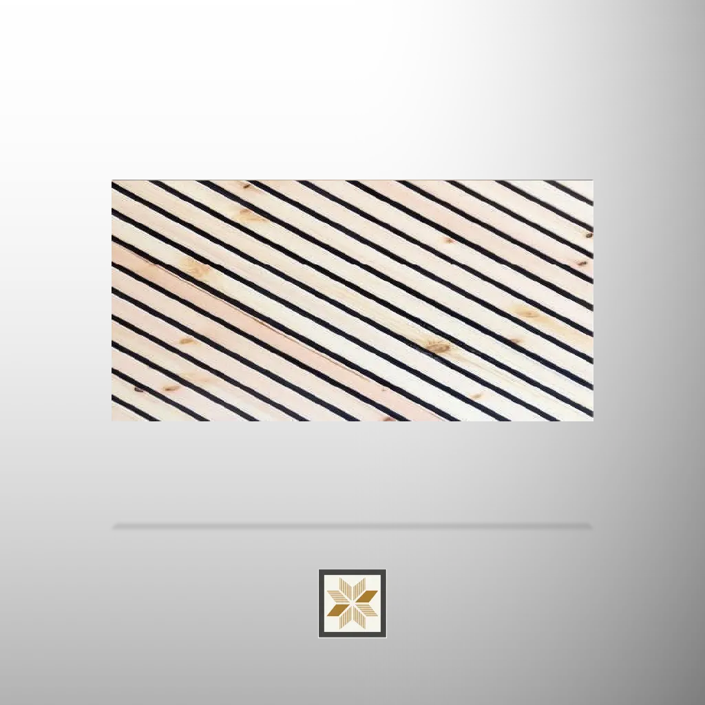 9x0.93 feet | 12 mm Beige Patterned louvers (suitable for Bedroom, Living Room, Office, TV Cabinet) | LV-23506