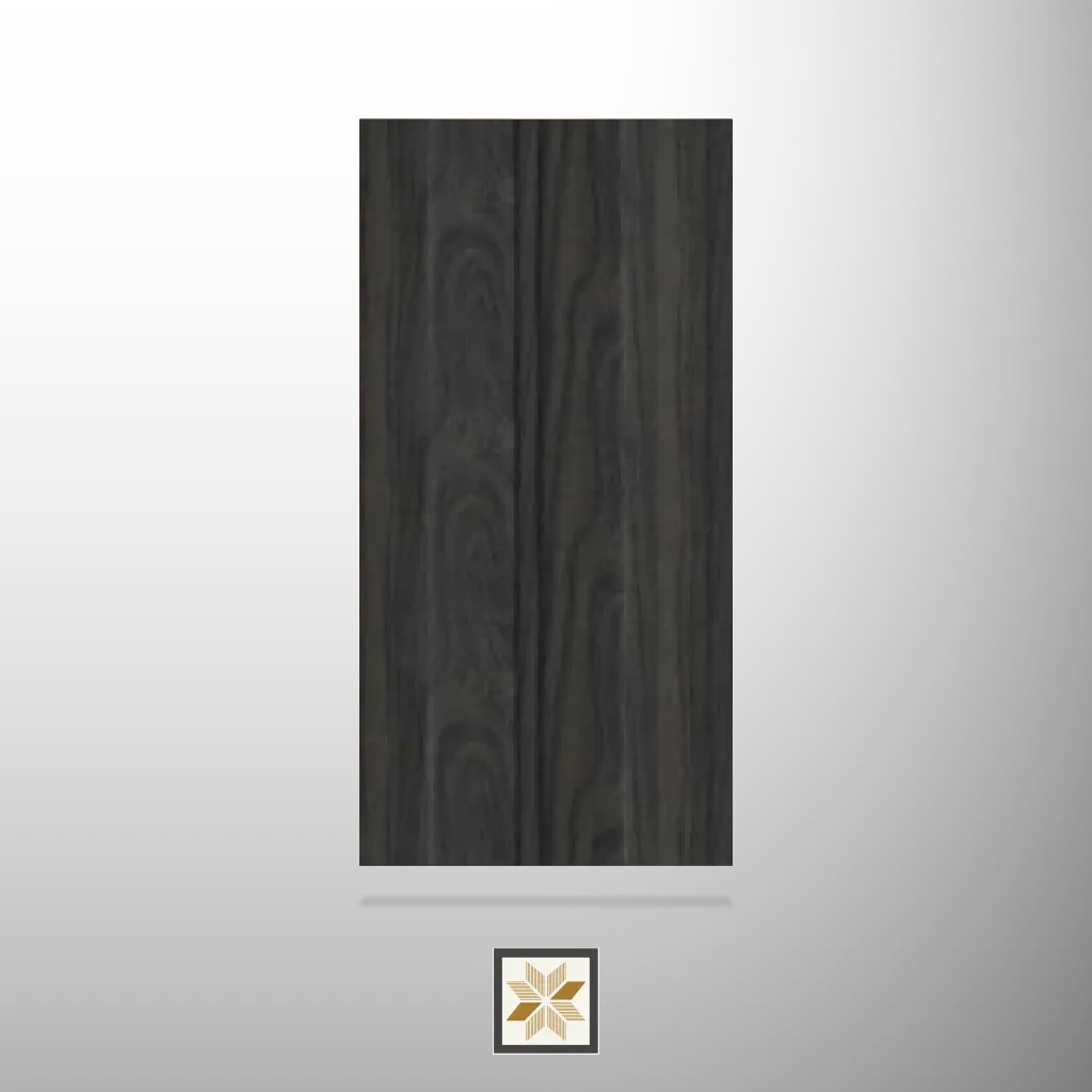 8x0.41 feet | 12 mm Black Wood louvers (suitable for Bedroom, Hotel, Living Room, Office, Restaurant, TV Cabinet) | LV-23527