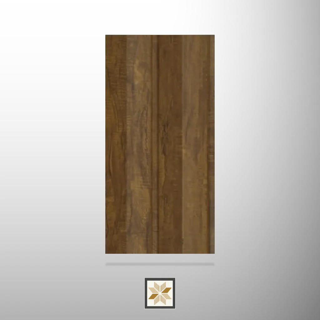 8x0.41 feet | 12 mm Brown Wood louvers (suitable for Bedroom, Hotel, Living Room, Office, Restaurant, TV Cabinet) | LV-23538