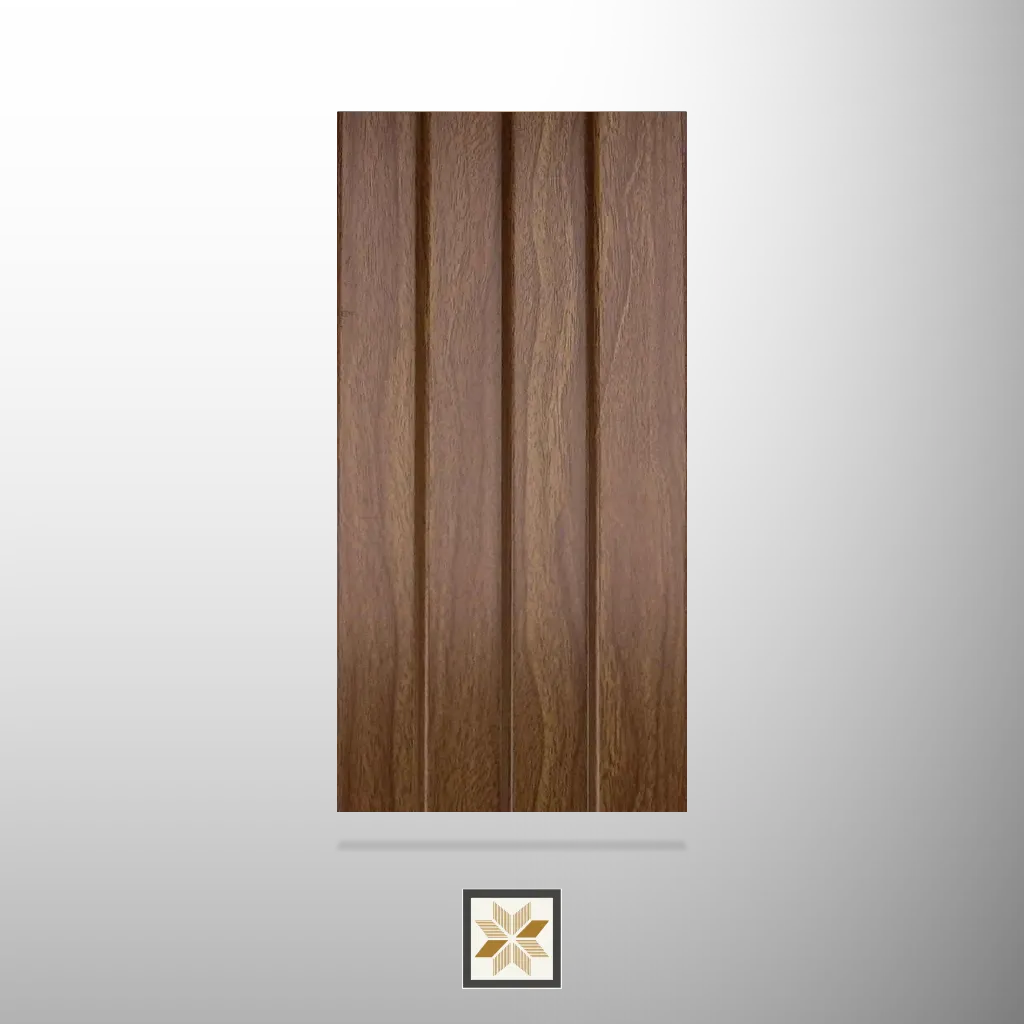 8x0.41 feet | 11 mm Brown Wood louvers (suitable for Bedroom, Kitchen, Living Room, Office) | LV-23539