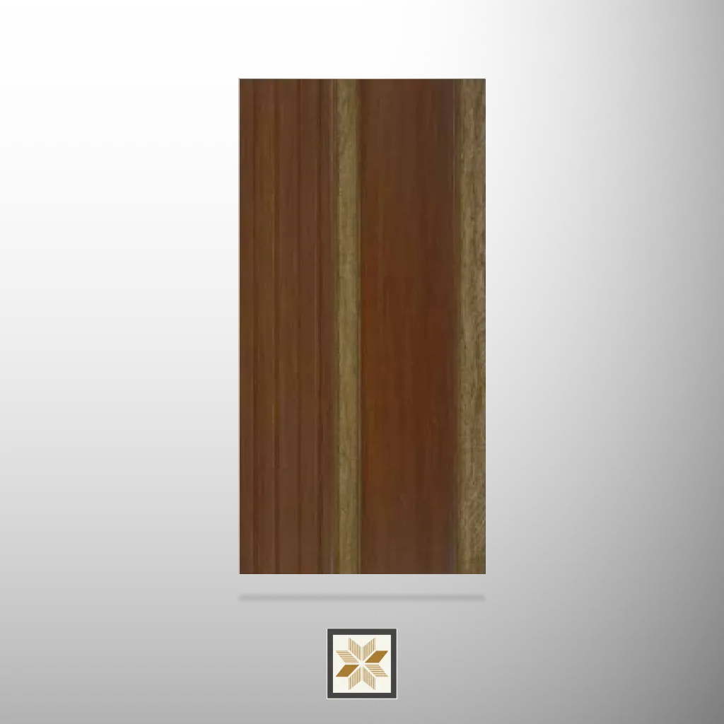 8x0.41 feet | 12 mm Brown Wood louvers (suitable for Bedroom, Hotel, Living Room, Office, Restaurant, TV Cabinet) | LV-23548