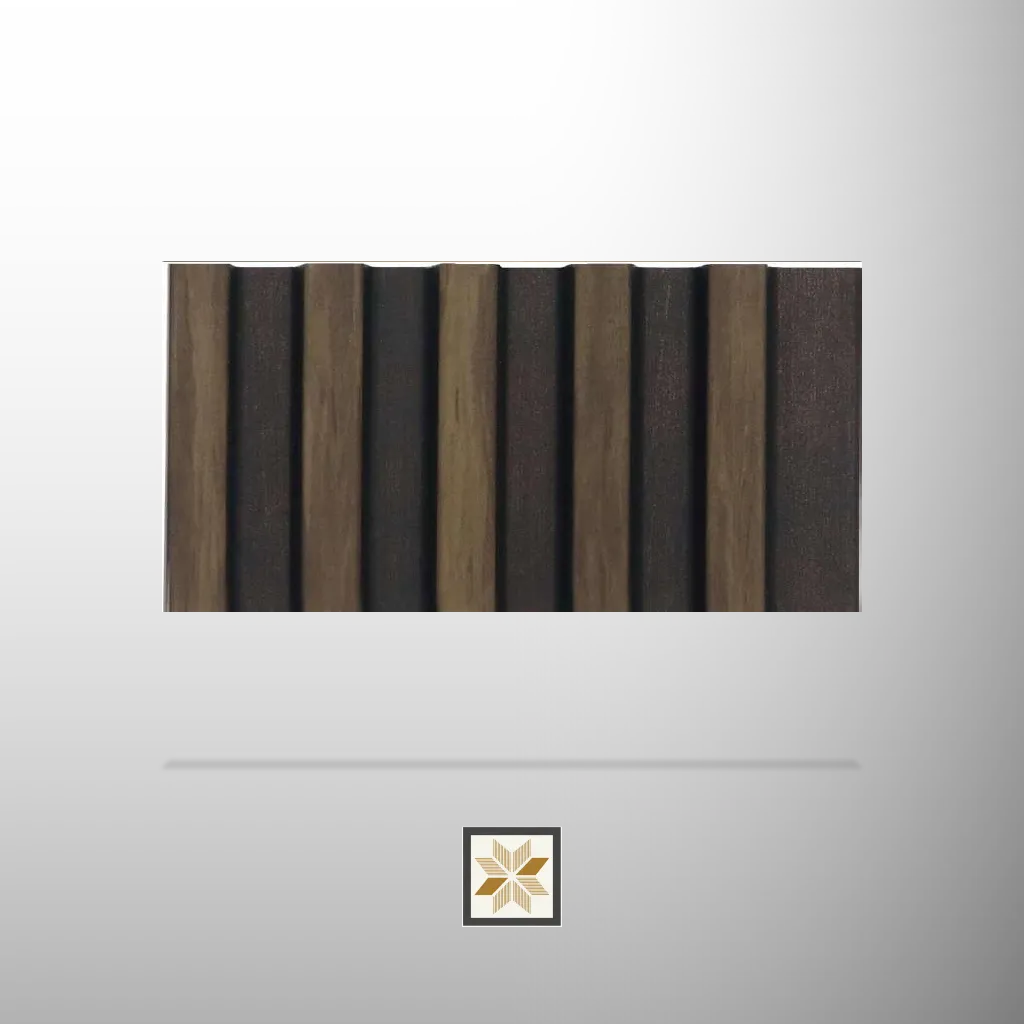 9.5x0.4 feet | 12 mm Wenge Wood louvers (suitable for Bedroom, Living Room, Office) | LV-23551