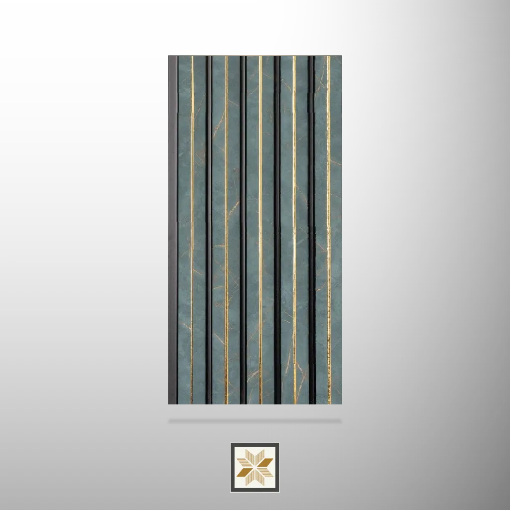 8x0.41 feet | 12 mm Grey Marble louvers (suitable for Living Room) | LV-23568