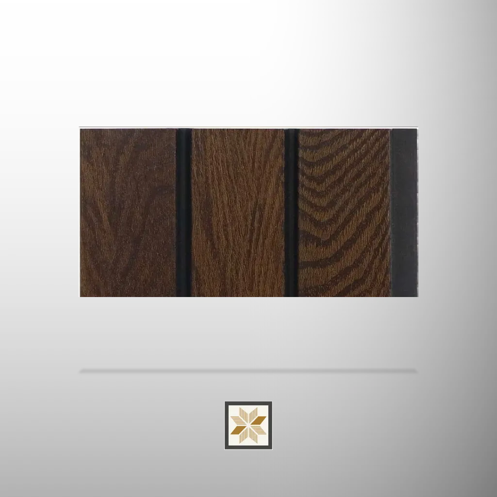 9.5x0.4 feet | 12 mm Wenge Wood louvers (suitable for Bedroom, Living Room, Office) | LV-23600