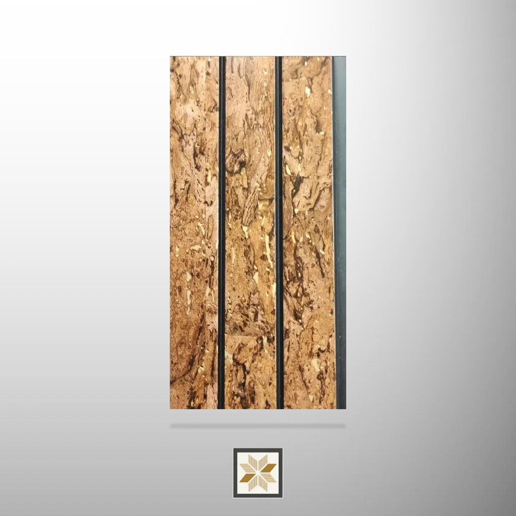 9.2x0.41 feet | 12 mm Brown Stone louvers (suitable for Bedroom, Hotel, Kitchen, Living Room, Office, Restaurant, Wardrobe) | LV-23603