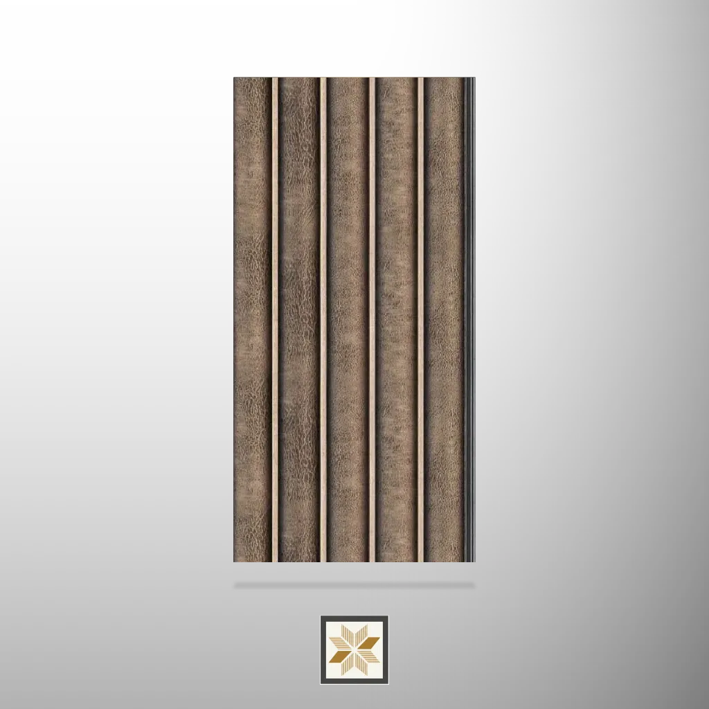 8x0.5 feet | 12 mm Brown Patterned louvers (suitable for ) | LV-23609