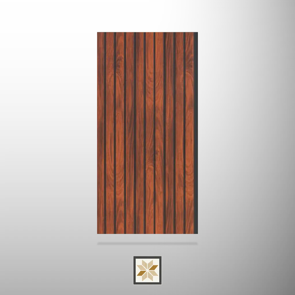 8x1 feet | Brown Wood louvers (suitable for Kitchen, Living Room, Office) | LV-23632