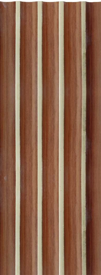 8x0.41 feet | 12 mm Brown Wood louvers (suitable for Bedroom, Hotel, Kitchen, Living Room, Office, Restaurant) | LV-23639