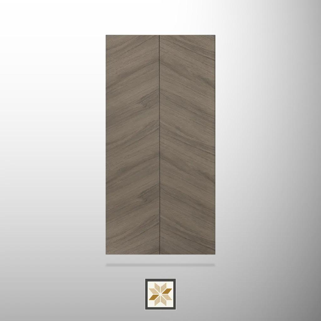 8x1 feet | 6 mm Brown Patterned louvers (suitable for Bedroom, Living Room, Office, TV Cabinet) | LV-23646