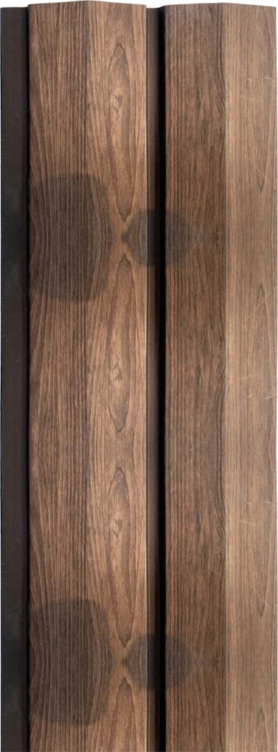 8x0.41 feet | 12 mm Brown Wood louvers (suitable for Bedroom, Hotel, Kitchen, Living Room, Office, Restaurant) | LV-23649
