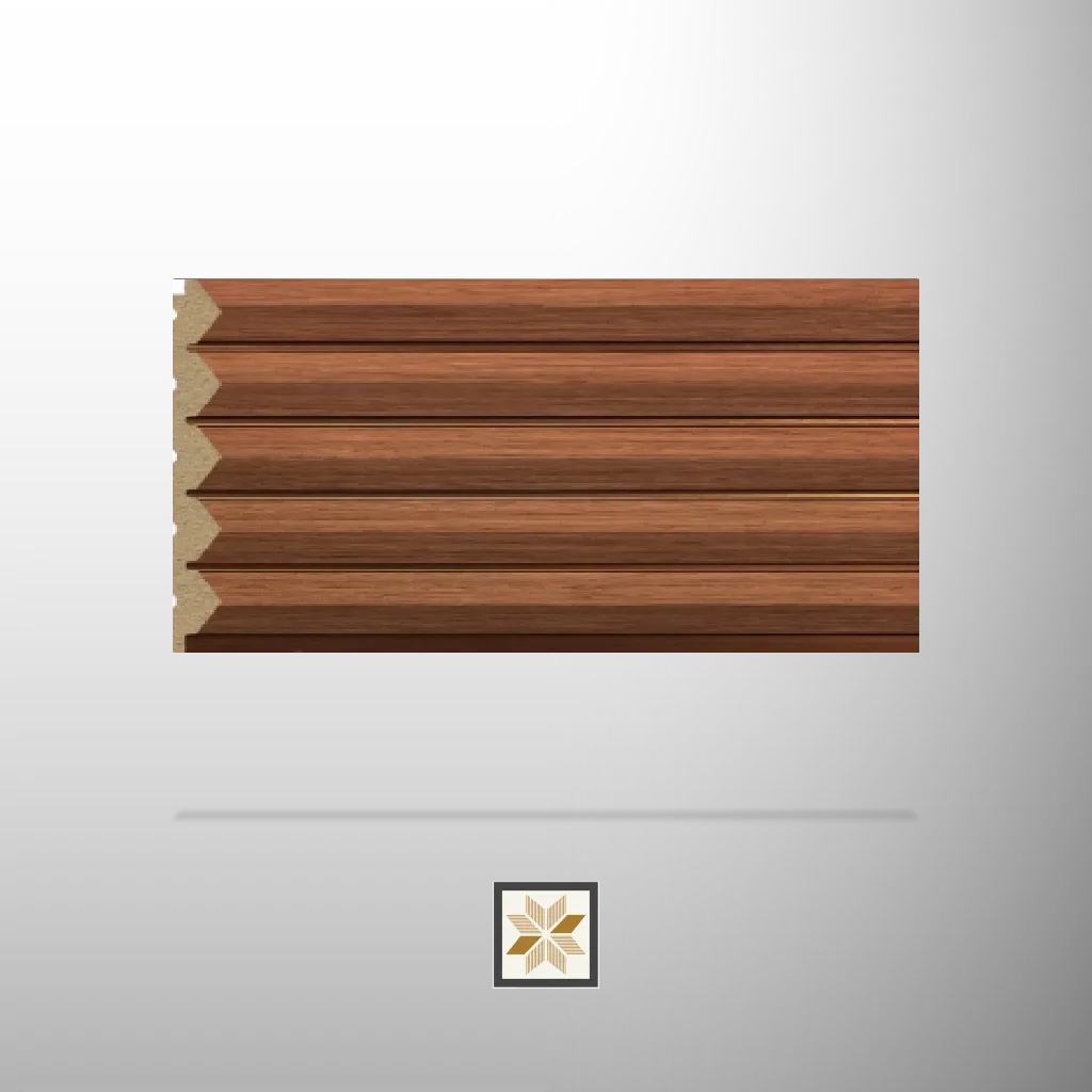 8x0.65 feet | 12 mm Brown Wood louvers (suitable for Bathroom, Bedroom, Hotel, Kitchen, Living Room, Office, Restaurant) | LV-23710-B