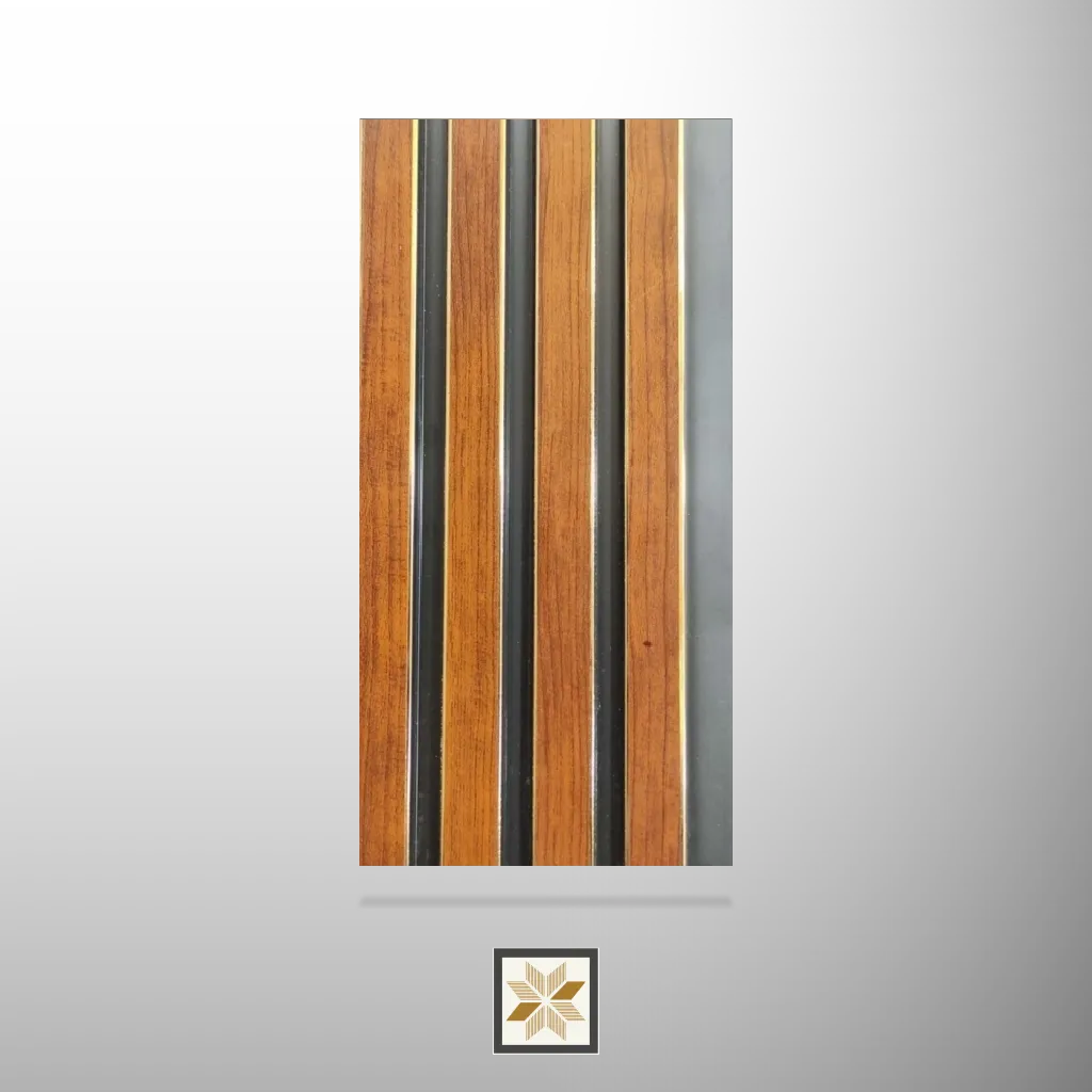 9.2x0.41 feet | 12 mm Brown Wood louvers (suitable for Bedroom, Hotel, Kitchen, Living Room, Office, Restaurant, Wardrobe) | LV-23709