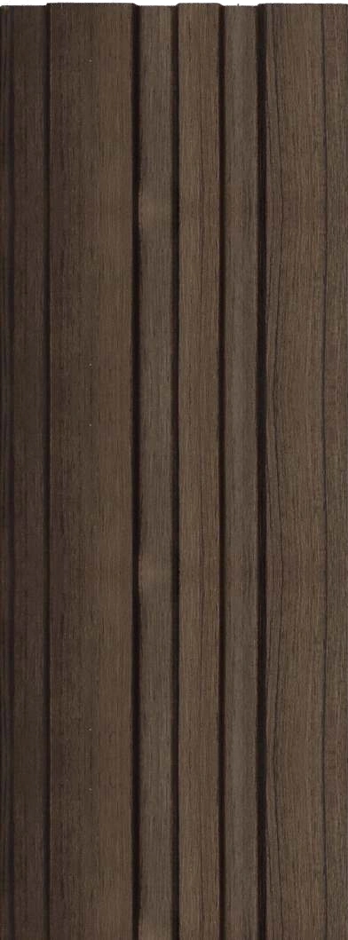 8x0.41 feet | 12 mm Brown Wood louvers (suitable for Bedroom, Hotel, Kitchen, Living Room, Office, Restaurant) | LV-23797