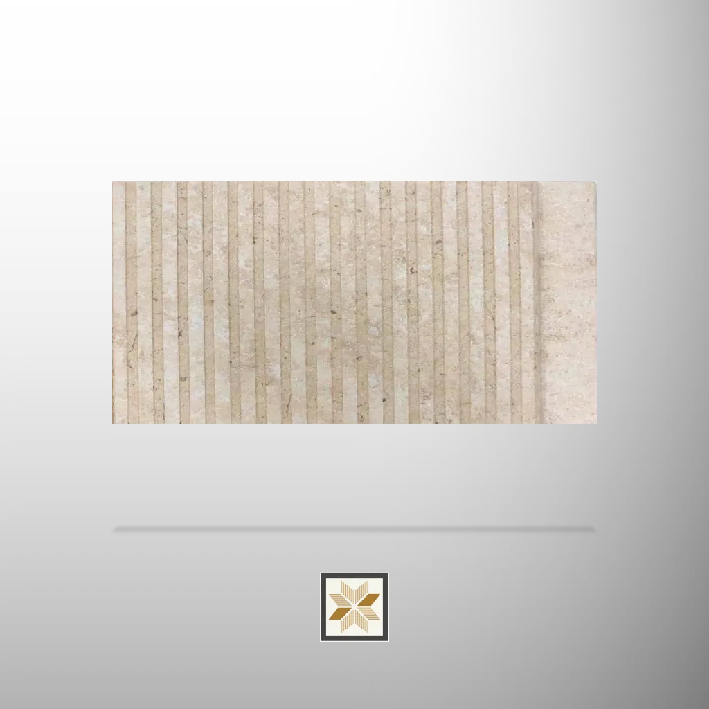 8x0.41 feet | 12 mm Cream Wood louvers (suitable for Bathroom, Bedroom, Hotel, Kitchen, Living Room, Office, Restaurant, TV Cabinet, Wardrobe) | LV-23801