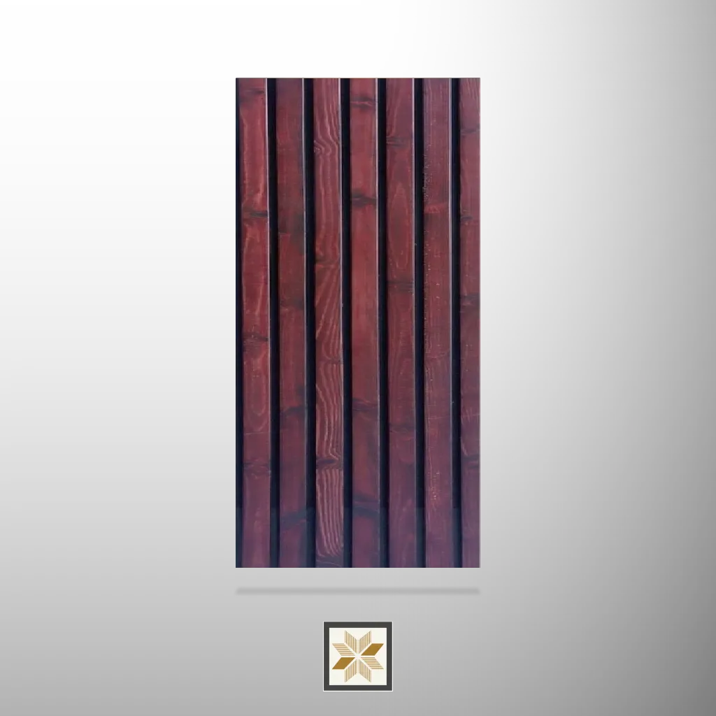9x0.93 feet | 12 mm Brown Wood louvers (suitable for Bedroom, Living Room, Office, TV Cabinet) | LV-23805
