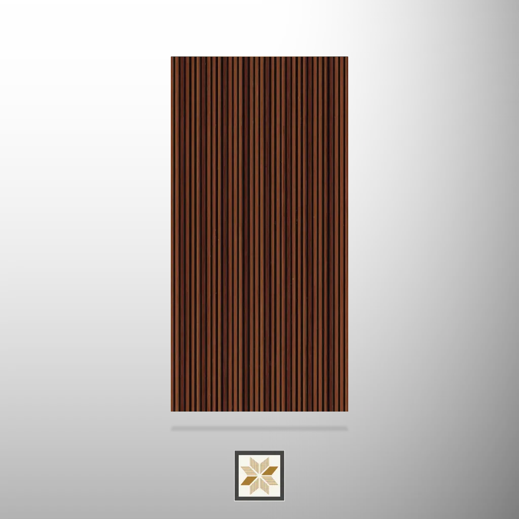 8x2 feet | Brown Wood louvers (suitable for Bedroom, Hotel, Kitchen, Living Room, Office, Restaurant, TV Cabinet, Wardrobe) | LV-23818