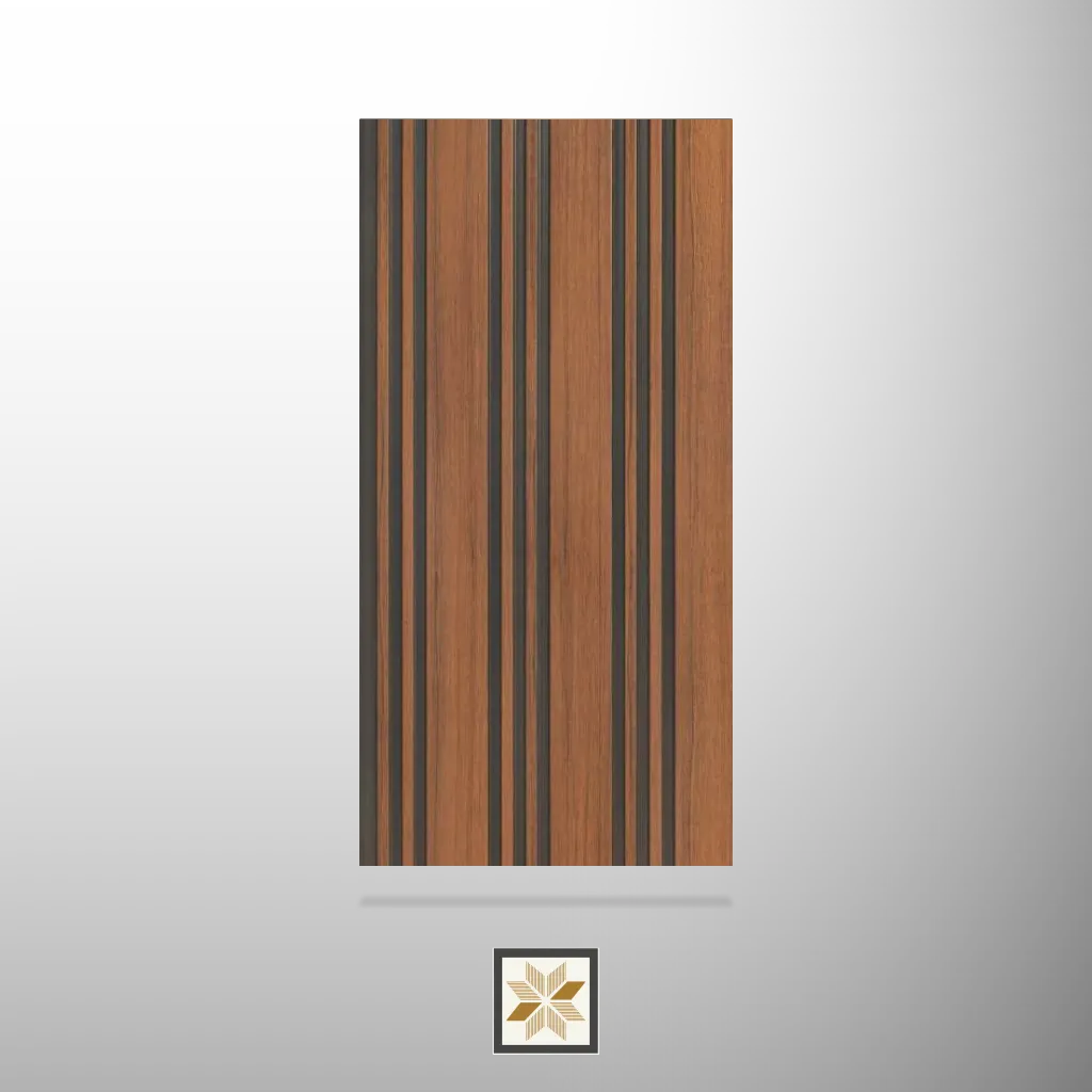 8x1 feet | Brown Wood louvers (suitable for Kitchen, Living Room, Office) | LV-23822