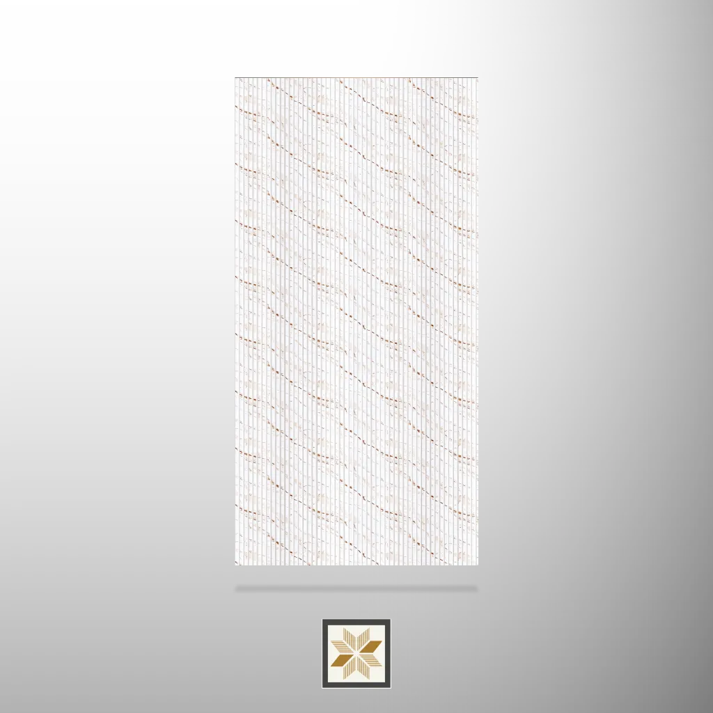 8x2 feet | White Marble louvers (suitable for Bedroom, Hotel, Kitchen, Living Room, Office, Restaurant, TV Cabinet, Wardrobe) | LV-23827