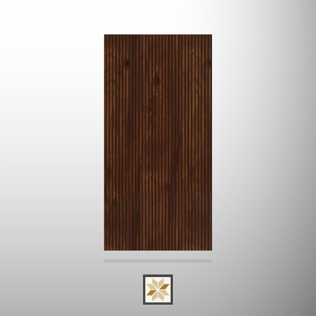 8x2 feet | Brown Wood louvers (suitable for Bedroom, Hotel, Kitchen, Living Room, Office, Restaurant, TV Cabinet, Wardrobe) | LV-23832