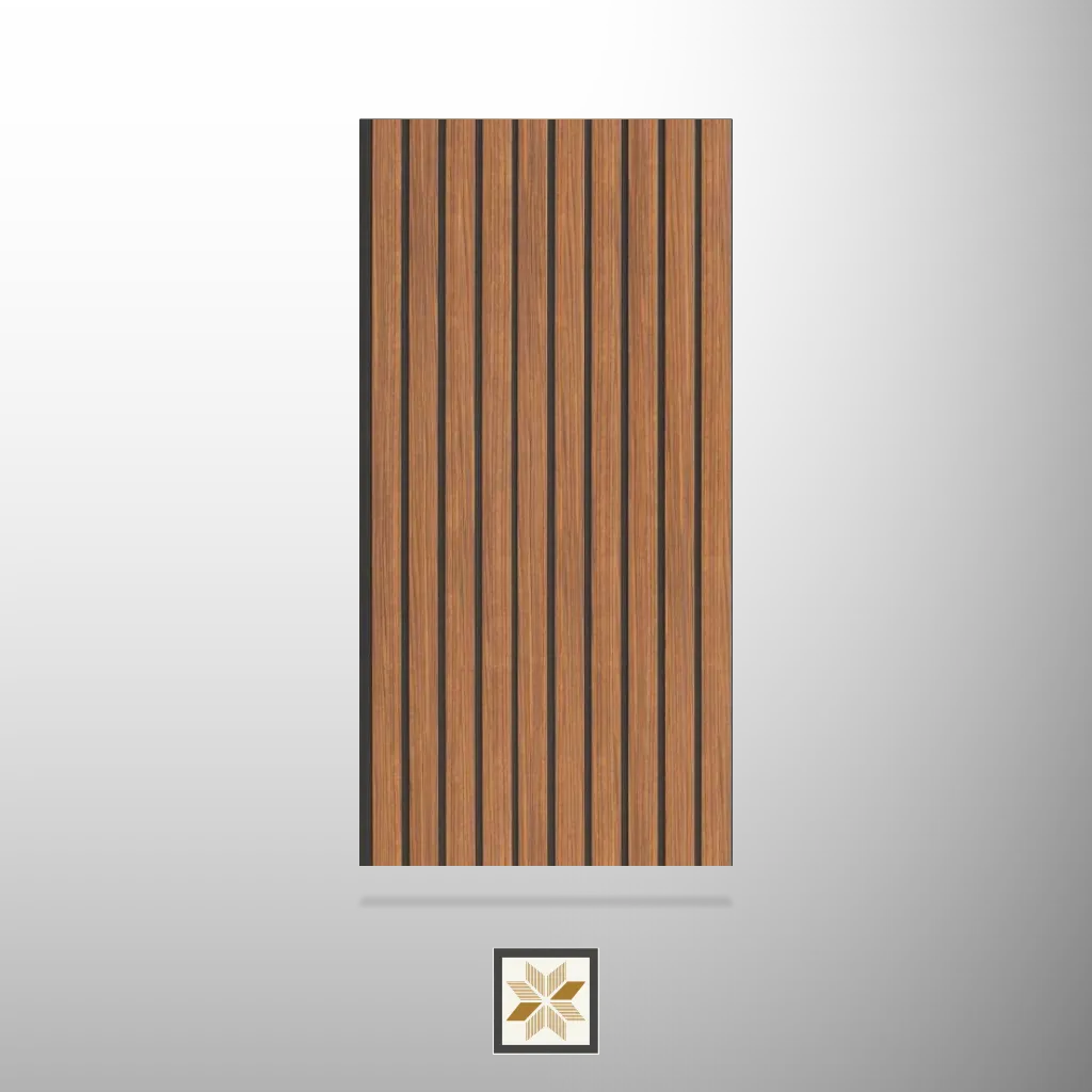 8x1 feet | Brown Wood louvers (suitable for Kitchen, Living Room, Office) | LV-23838