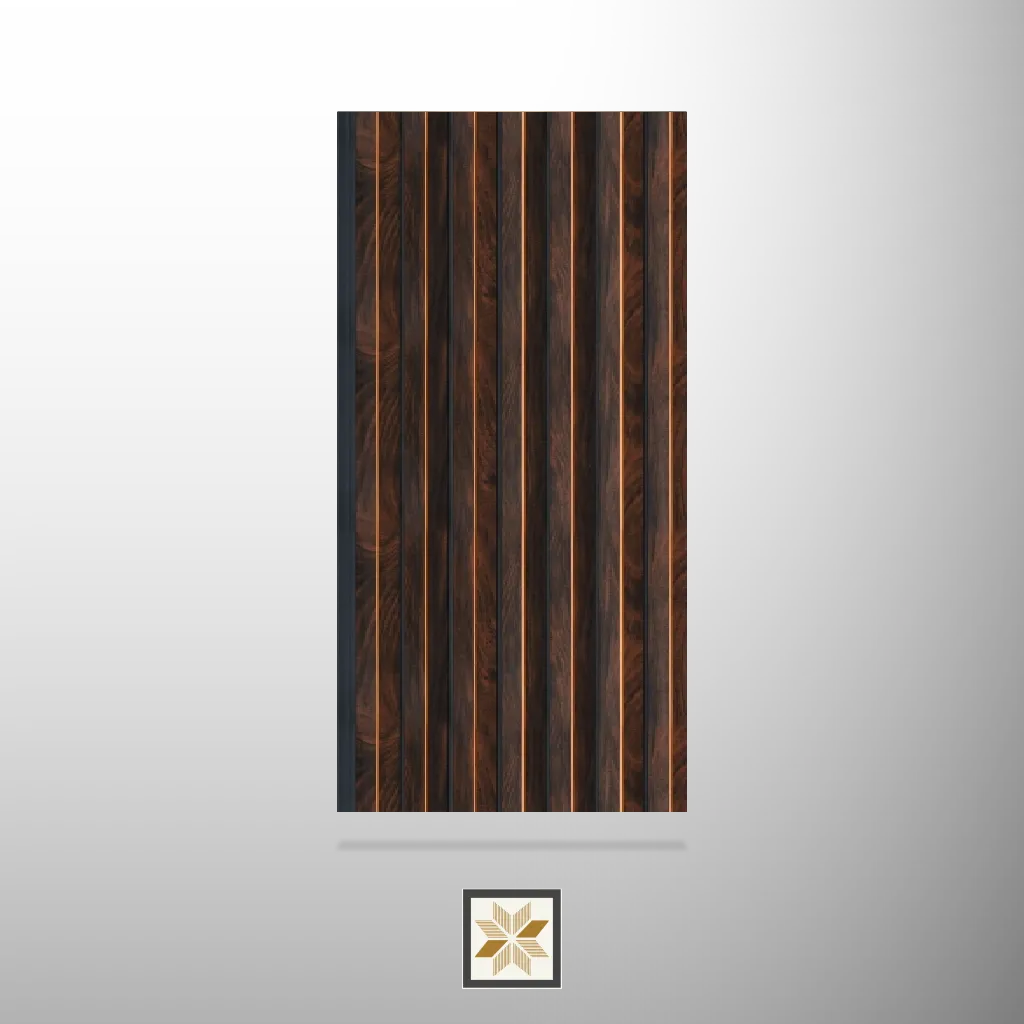 10x0.83 feet | Brown Wood louvers (suitable for Kitchen, Living Room, Partitions) | LV-23849