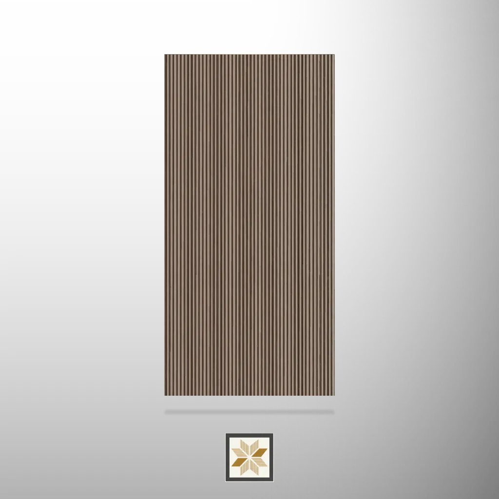 8x2 feet | Brown louvers (suitable for Bedroom, Hotel, Kitchen, Living Room, Office, Restaurant, TV Cabinet, Wardrobe) | LV-23908