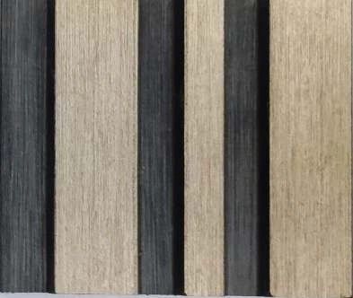 8x0.41 feet | 12 mm Brown Wood louvers (suitable for Bedroom, Hotel, Kitchen, Living Room, Office, Restaurant) | LV-23910