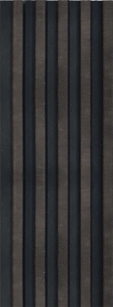 8x0.41 feet | 12 mm Black Wood louvers (suitable for Bedroom, Hotel, Kitchen, Living Room, Office, Restaurant) | LV-23917