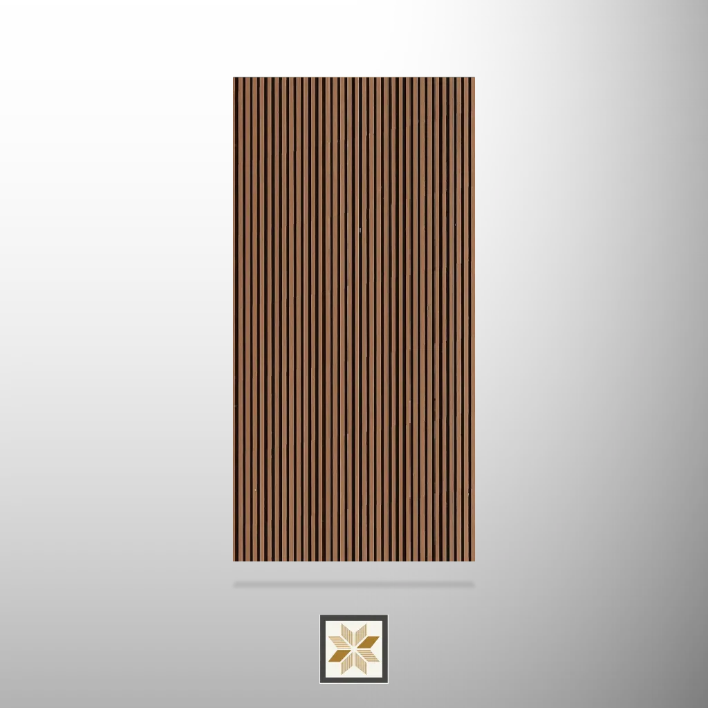 8x2 feet | Brown Wood louvers (suitable for Bedroom, Hotel, Kitchen, Living Room, Office, Restaurant, TV Cabinet, Wardrobe) | LV-23927