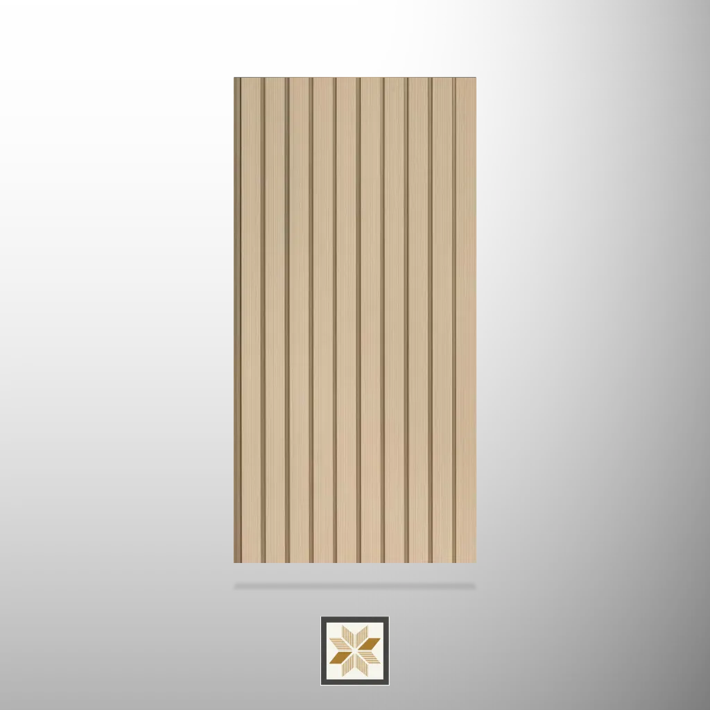8x1 feet | Brown Wood louvers (suitable for Kitchen, Living Room, Office) | LV-23929