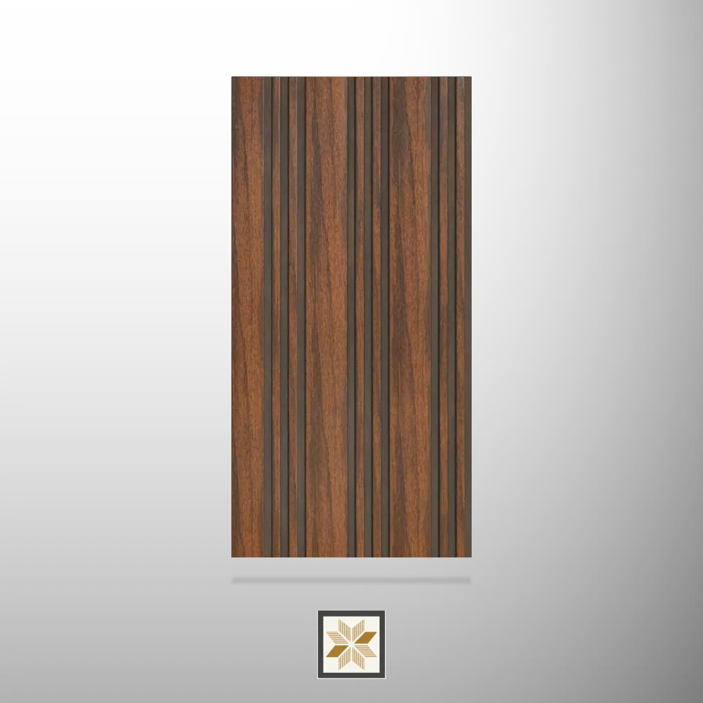 8x1 feet | Brown Wood louvers (suitable for Kitchen, Living Room, Office) | LV-23932