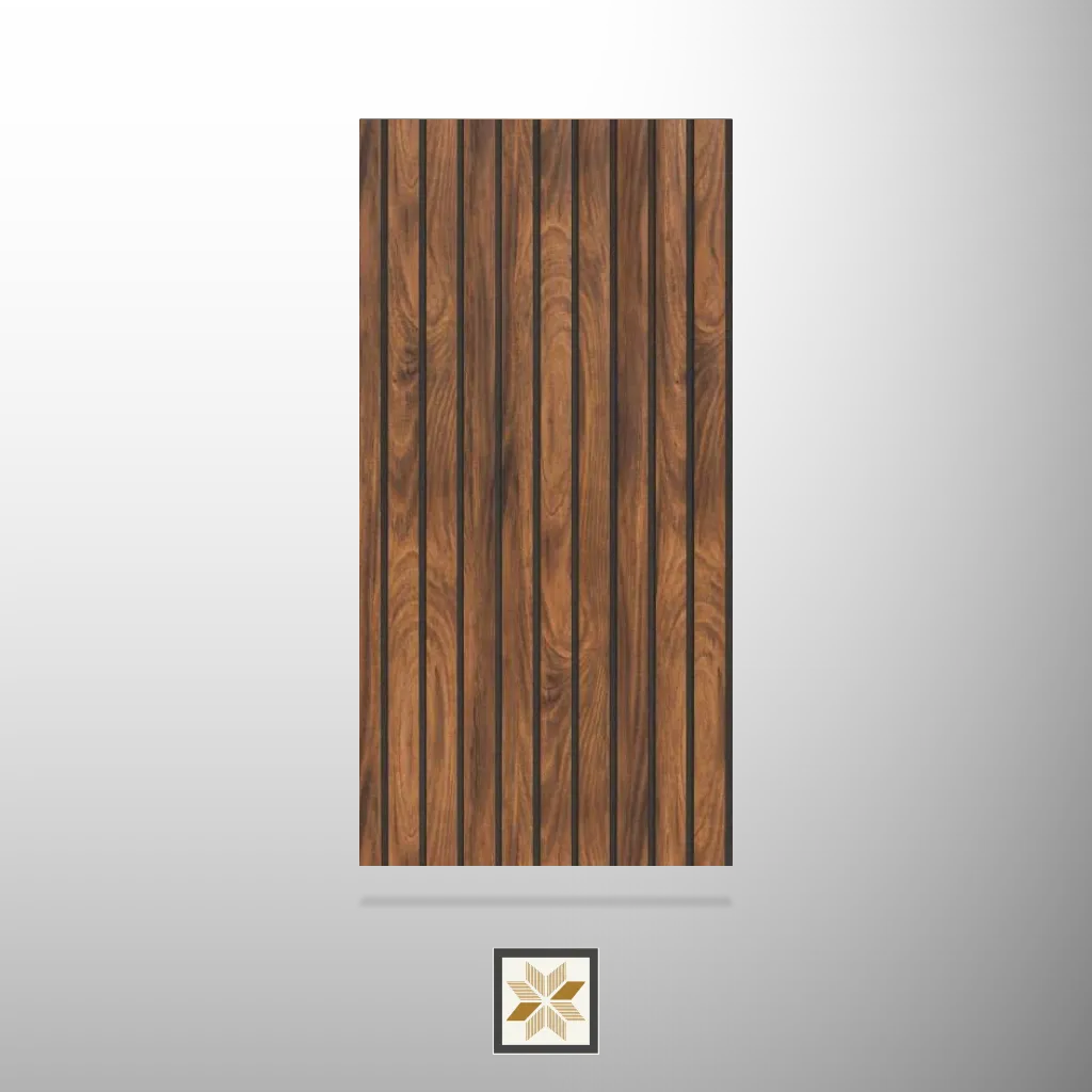 8x1 feet | Brown Wood louvers (suitable for Kitchen, Living Room, Office) | LV-23938