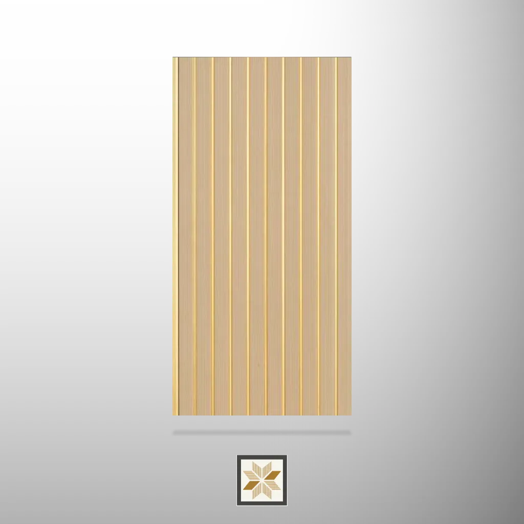 8x1 feet | Brown Wood louvers (suitable for Kitchen, Living Room, Office) | LV-23953