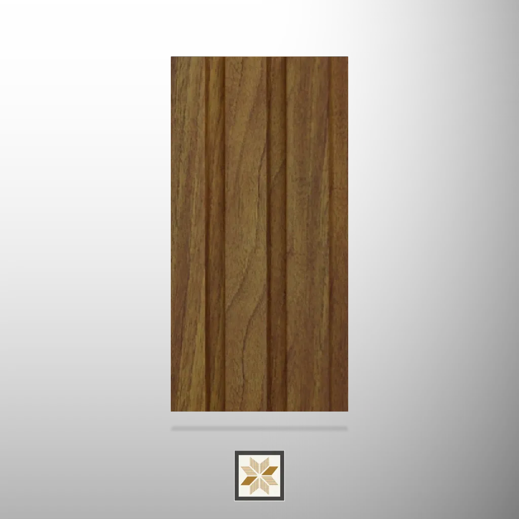 9.6x0.41 feet | 12 mm Brown Wood louvers (suitable for Bedroom, Living Room, Office) | LV-23955