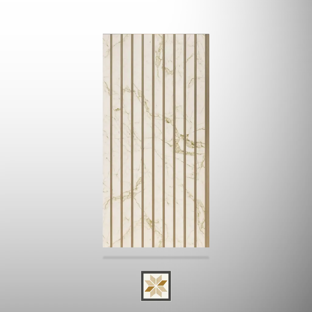 9.5x1 feet | Beige Marble louvers (suitable for Kitchen, Living Room, Office) | LV-23957