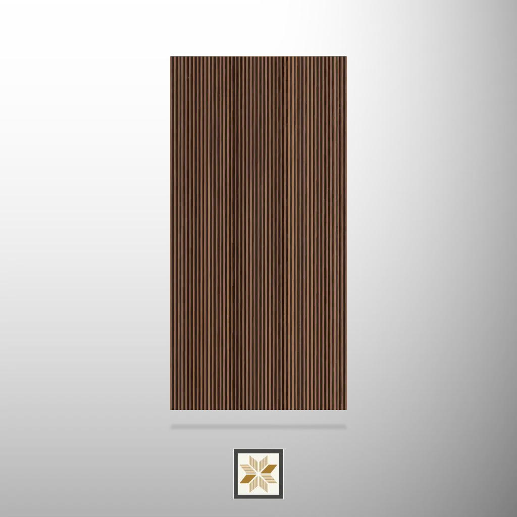 8x2 feet | Brown Wood louvers (suitable for Bedroom, Hotel, Kitchen, Living Room, Office, Restaurant, TV Cabinet, Wardrobe) | LV-23968