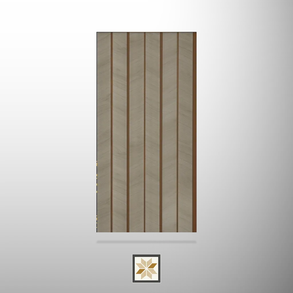 8x0.83 feet | 12 mm Beige Wood louvers (suitable for Bedroom, Living Room, Office, TV Cabinet) | LV-23970