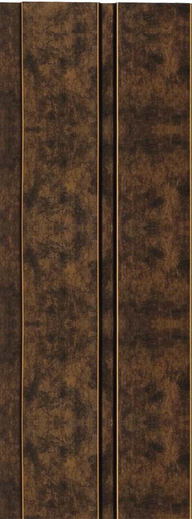 8x0.41 feet | 12 mm Brown Stone louvers (suitable for Bedroom, Hotel, Kitchen, Living Room, Office, Restaurant) | LV-23977