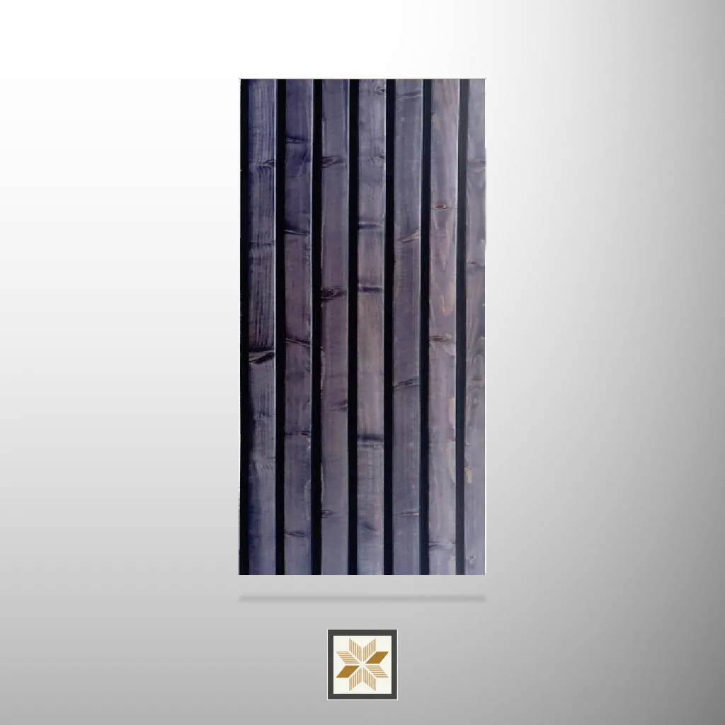 9x0.93 feet | 12 mm Brown Wood louvers (suitable for Bedroom, Living Room, Office, TV Cabinet) | LV-23982