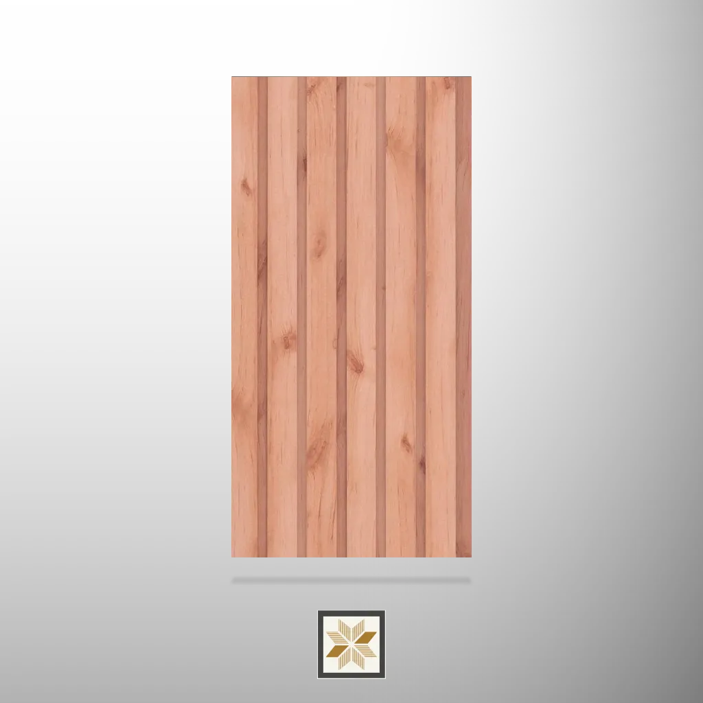 8x1 feet | 8 mm Brown Wood louvers (suitable for Bedroom, Living Room, Office, TV Cabinet) | LV-23985