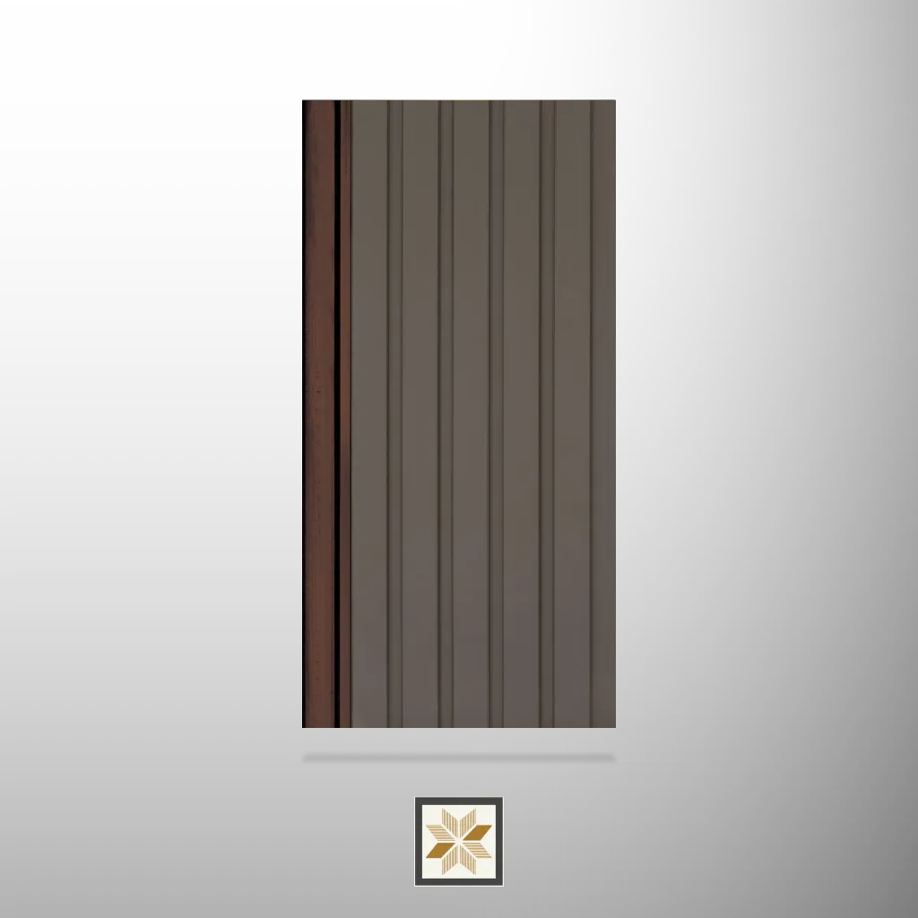 8x0.83 feet | 12 mm Brown Geometric louvers (suitable for Bedroom, Living Room, Office, TV Cabinet) | LV-23986