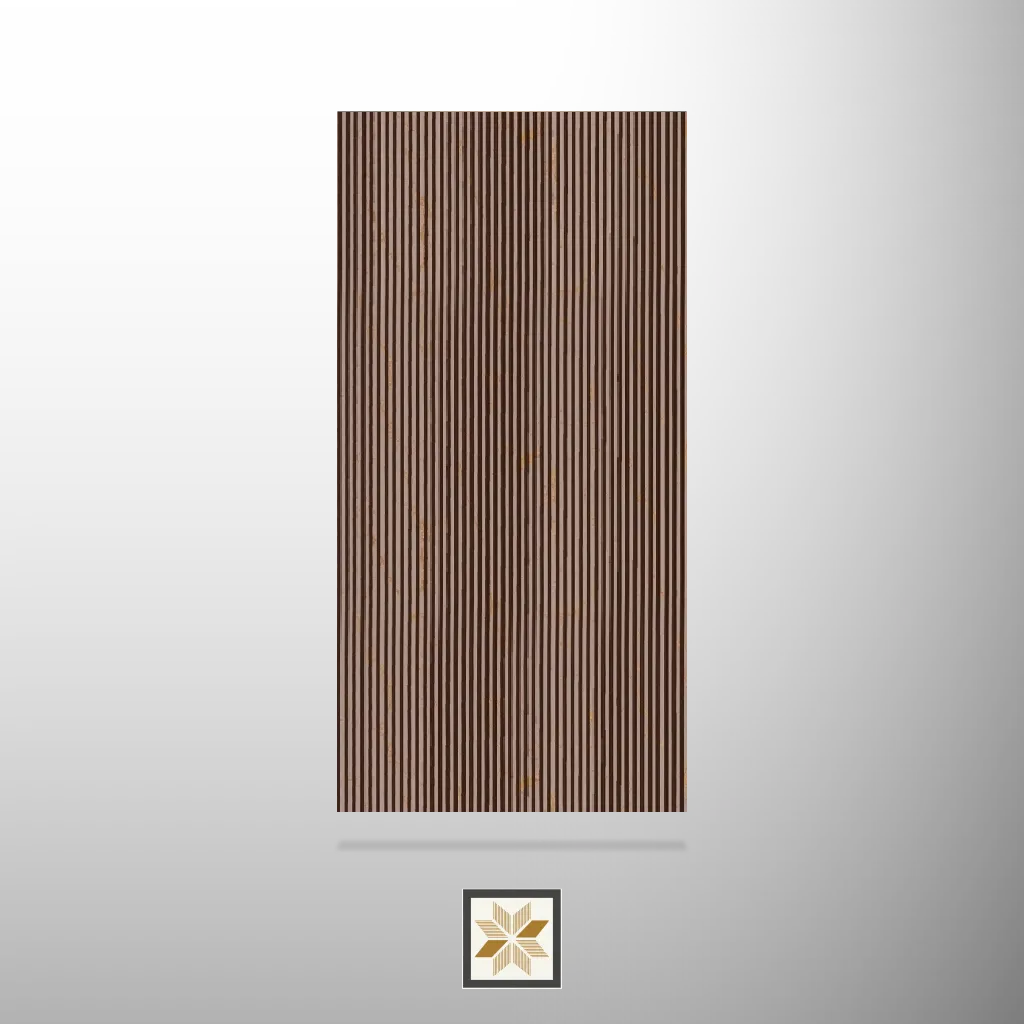 8x2 feet | Brown Wood louvers (suitable for Bedroom, Hotel, Kitchen, Living Room, Office, Restaurant, TV Cabinet, Wardrobe) | LV-23988