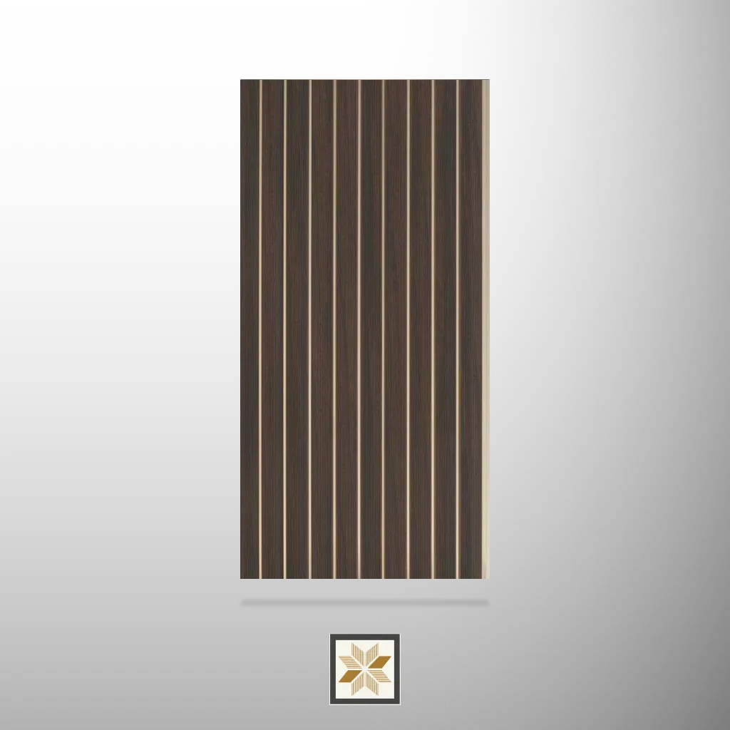 8x1 feet | Brown Wood louvers (suitable for Kitchen, Living Room, Office) | LV-23997