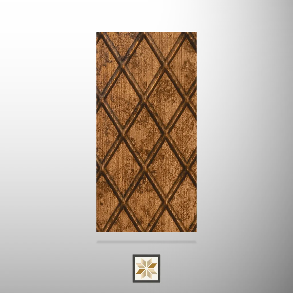 8x2 feet | 2 mm Brown Patterned louvers (suitable for Bedroom, Hotel, Kitchen, Living Room, Office, Restaurant, TV Cabinet, Wardrobe) | LV-24022