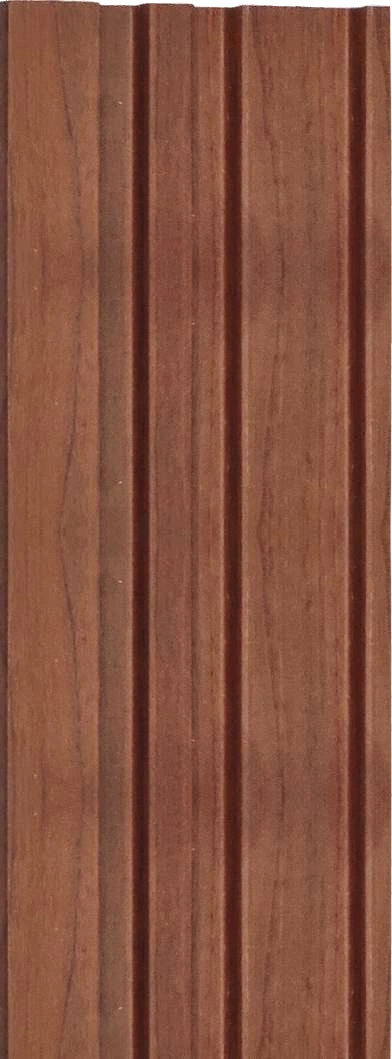 8x0.41 feet | 12 mm Brown Wood louvers (suitable for Bedroom, Hotel, Kitchen, Living Room, Office, Restaurant) | LV-24027