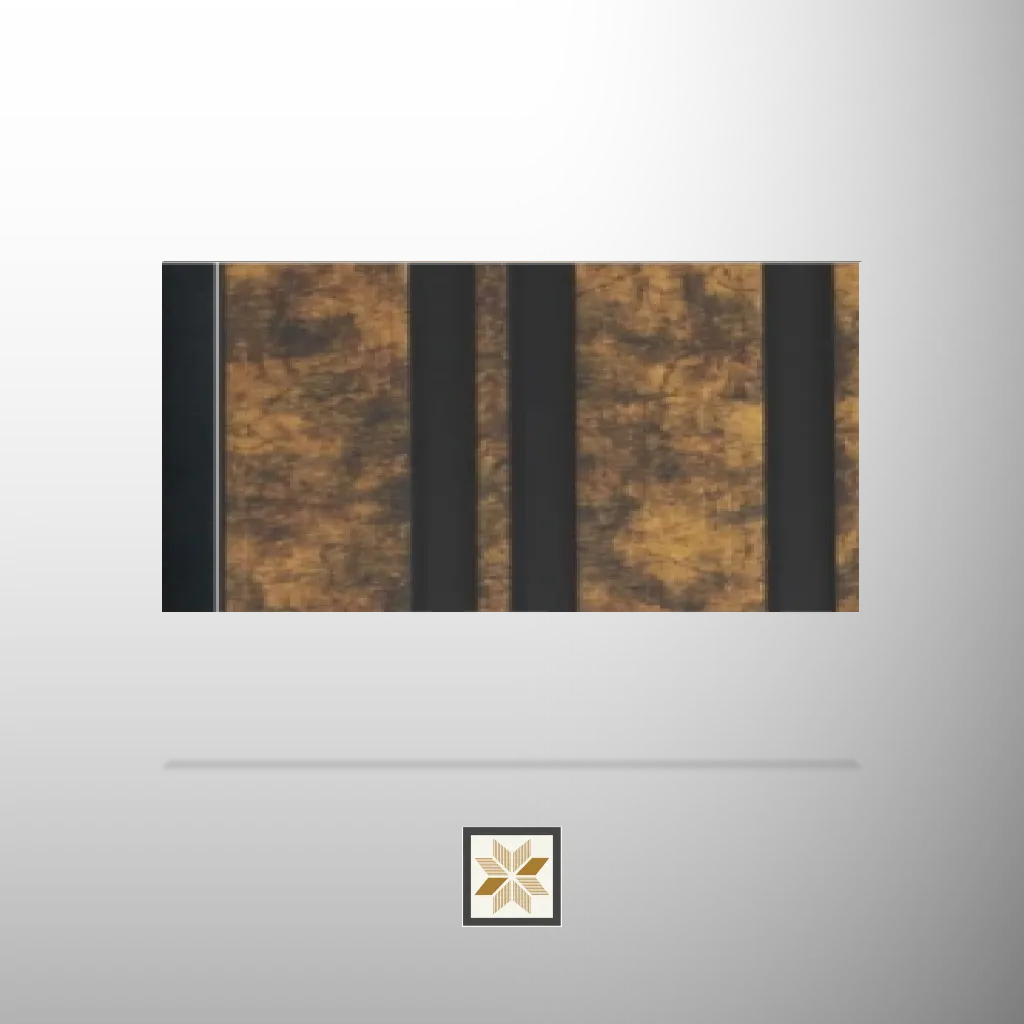 8x0.41 feet | 12 mm Brown Wood louvers (suitable for Bedroom, Living Room, Office, TV Cabinet) | LV-24066