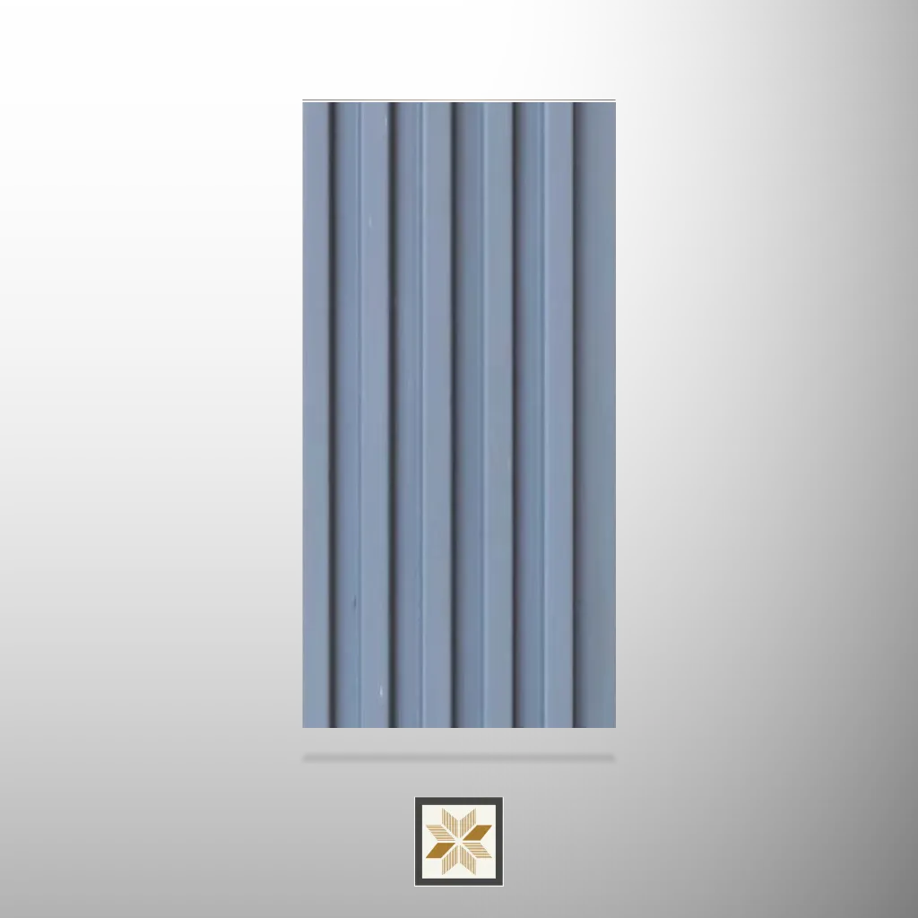 8x0.41 feet | 12 mm Grey louvers (suitable for Bedroom, Living Room, Office, TV Cabinet) | LV-24068