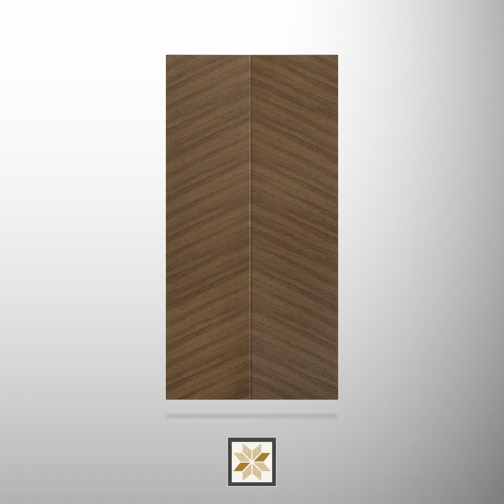 8x1 feet | 6 mm Brown Patterned louvers (suitable for Bedroom, Living Room, Office, TV Cabinet) | LV-24085