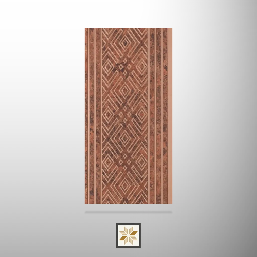 8x1 feet | 8 mm Brown Stone louvers (suitable for Bedroom, Living Room, Office, TV Cabinet) | LV-24087